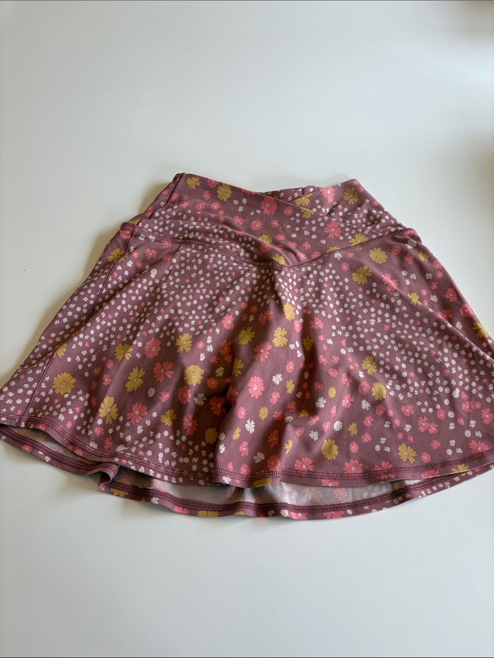 Offline Floral Dusty Pink and Yellow Women’s workout  Skirt size small